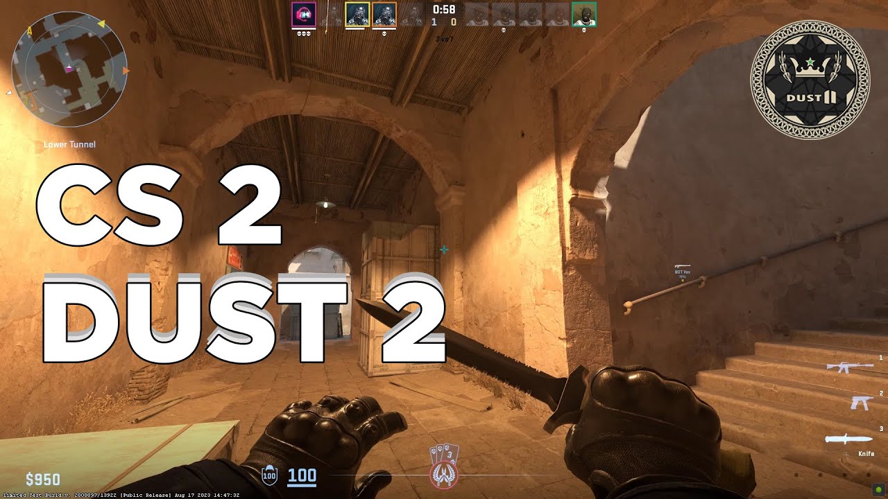 Counter Strike 2 Dust 2 Gameplay - YouTube