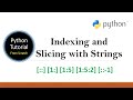 Python Tutorial S-03 | Python Indexing and Slicing | Python Strings | Jupyter notebook