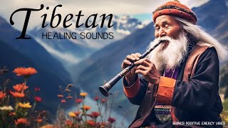 Tibetan Flute Music, Eliminate all negative energy calm down and mind | Releases Melatonin and Toxin