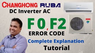 Changhong Ruba Dc Inverter Ac f0 Error code | changhong ruba f2 error code | Error Code Solved |