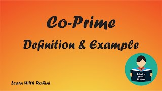 Co-Prime Numbers | Definition & Example | Maths | Tamil