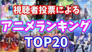 視聴者投票によるみんなで選ぶアニメランキングTOP20【OP映像付き】【アニメランキング】