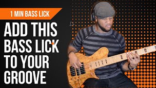 Apply this Bass Lick to your Groove |1 Min Lick 9