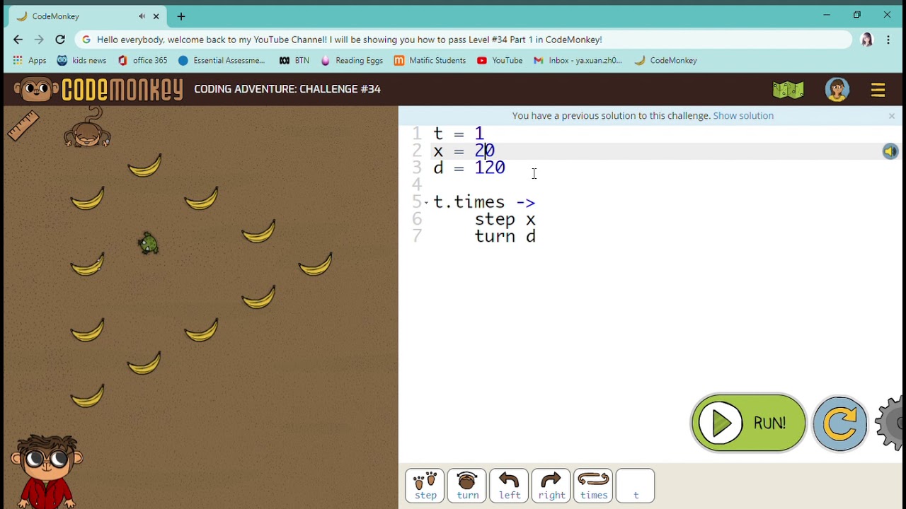How To Pass Coding Adventure Challenge 34 By Mia Youtube