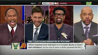 WHAT DID I DO?! Greeny to Michael Wilbon after he mentioned Get Up 😂 | NBA Countdown