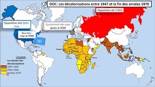 Les décolonisations après 1945