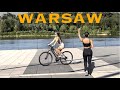 Walking Tour Downtown - Warsaw City Poland , 4K 60fps, City Walk - Travel Walk Tour,