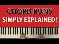 Chord Runs Simply Explained: How to arpeggiate right hand chords to introduce motion