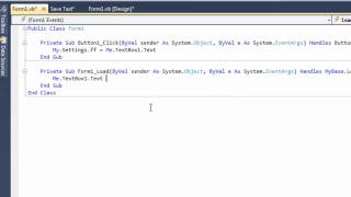 Save Text in Visual Basic