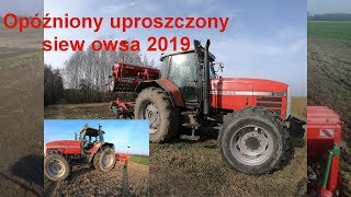 Opóźniony Uproszczony Siew Owsa 2019/ Agro-Masz AT30/SR300/MF 81