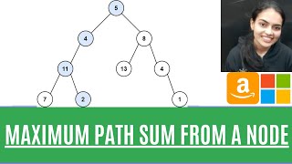 Maximum path sum from any node