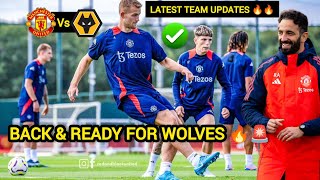 NoW✅De LIGT,GARNACHO, AMAD🔥MAN UNITED TRAINING NEWS AHEAD OF WOLVES CONFIRMED #manunitednewstoday