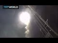 US attacks Syria: Footage of missile strikes on Syrian air base released by US Department of Defense