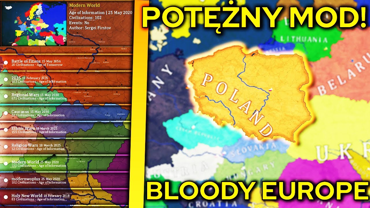Bloody Europe Potężny Mod Age Of History Ii Youtube