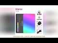 ulanzi vl120 full color rgb video light 2500k 9000k led photography lighting dimmable camera light l