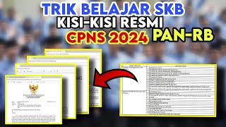 CARA DAN TRIK BELAJAR SKB CPNS 2024 | KISI-KISI PAN-RB