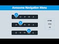 Animated Navigation Menu 🚀 | Smooth Transitions & Hover Effects (HTML/CSS/JS) | mzcode01 #javascript