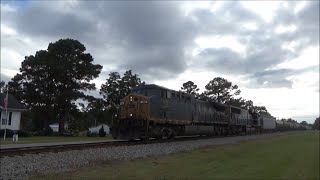 CSX L607 Rumbles Through Micro, NC