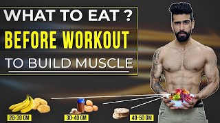 Best PRE WORKOUT Meal For Muscle Building | Abhinav Mahajan