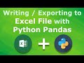Python Pandas Tutorial: Write Excel File