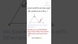 ත්‍රිකෝණ / ප්‍රමේයයන් 😀🎓 #maths #viral #shorts