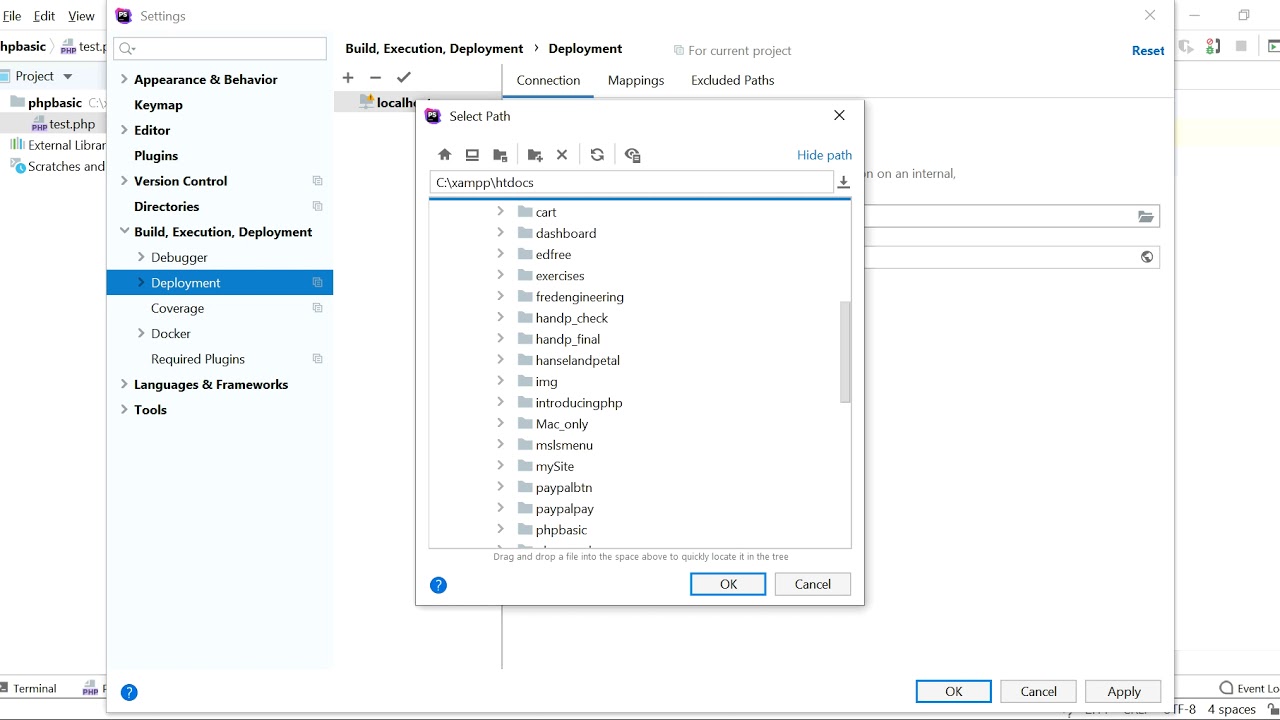 Php Storm Setting Up Localhost Youtube