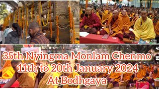 35th Nyingma Monlam Chenmo at Bodhgaya 11th Jan 2024 at Bodhgaya/ #tibetanyoutuber #tibetanvlogger