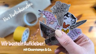 Wir basteln Aufkleber DIY