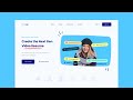 Responsive Hero Section Video Resume Landing Page Using HTML CSS JavaScript