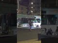 鹿児島市電脱線事故　夜中までがんばってたね　