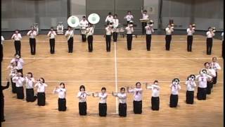 福島県 郡山市立郡山第三中学校吹奏楽部 マーチングバンド東北大会2013年1月27日