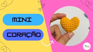 Como fazer mini coração em Amigurumi- croche