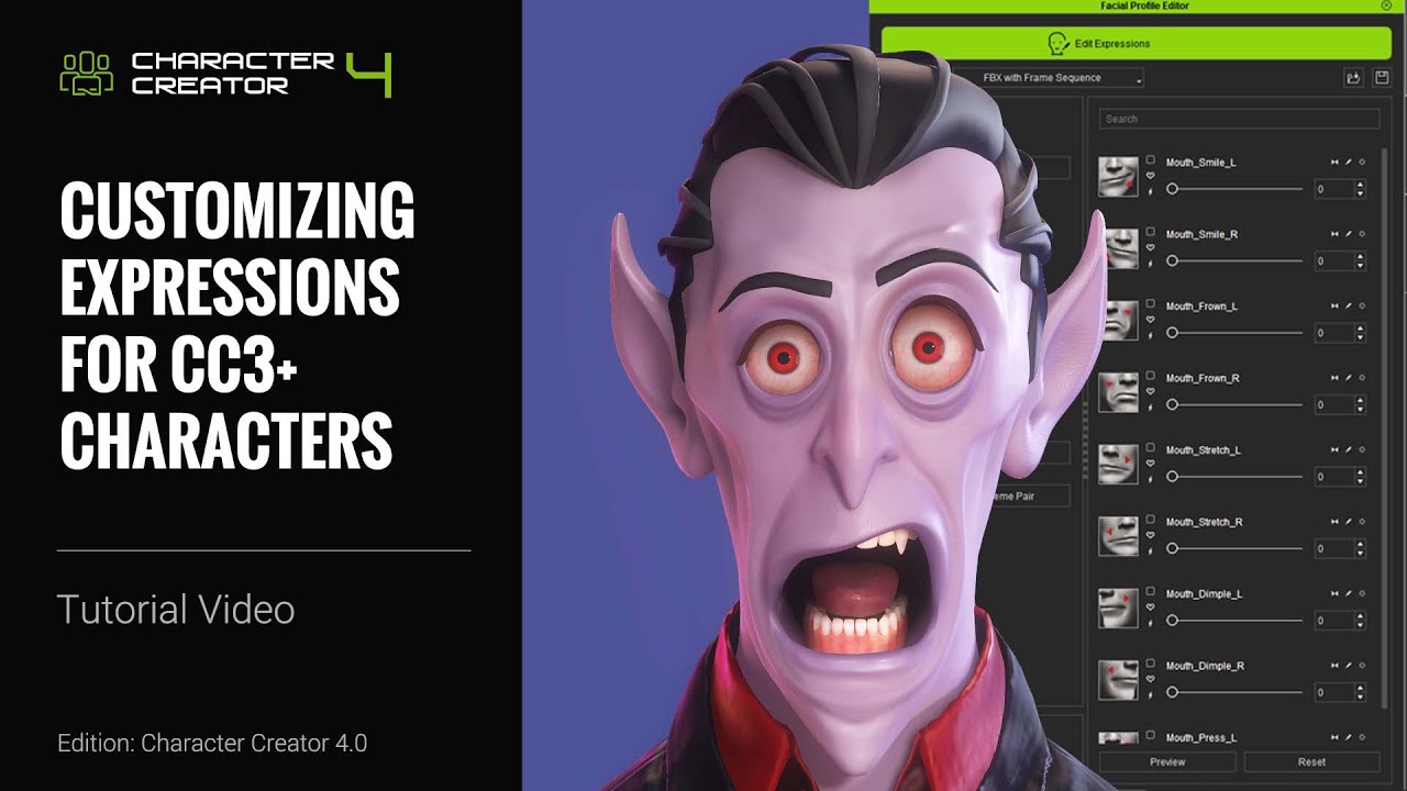 Character Creator 4 Tutorial Customizing Expressions For Cc3