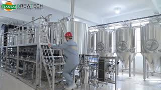 1000l 4 vessel high automatic brewery equipment in Tiantai laboratory