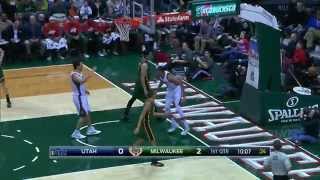 Giannis Antetokounmpo Steals, Soars and Slams It Home