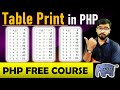 PHP Tutorial -  Multiplication Table in PHP | For LOOP in PHP #php_tutorial