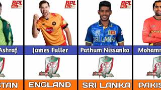 BPL 2025 All Team Overseas Players List || Bangladesh Premier League.