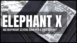 The Elephant X - 19oz Heavyweight Selvedge Denim With A Space Grey Weft