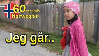 Learn Norwegian today, Lesson 7 : Jeg går..