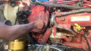 How to replace crankcase filter on freightliner cascadia Cummins isx15