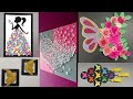 5 EASY DIY Room Decor With Paper Butterflies||How To Make Paper Butterfly Wall Art||Butterfly craft