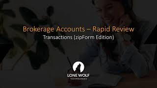 The NEW Rapid Review (Transactions - zipForm Edition)
