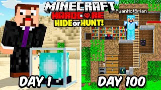 I Survived 100 Days Hunting a Secret Minecraft Base...