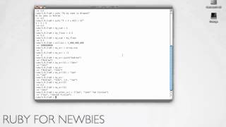 Ruby for Newbies: Variables, Datatypes, and Files
