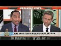 Stephen A. reacts to UNC head coach Roy Williams retiring  First Take