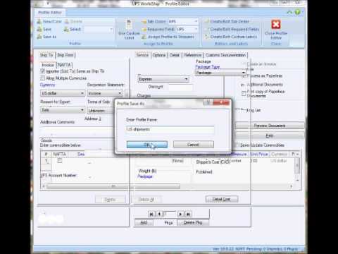 WorldShip Profile Editor WorldShip Profile Editor