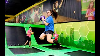 Trampoline Park Fun for Kids entertainment at Bounce part 1