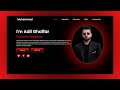 Build a Complete Responsive Personal Portfolio Website using HTML CSS Javascript#tutorial#html5#css3