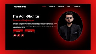 Build a Complete Responsive Personal Portfolio Website using HTML CSS Javascript#tutorial#html5#css3