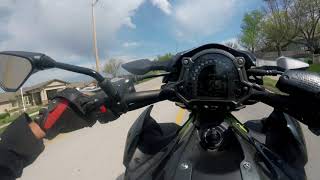 Z900 wheelie getting better